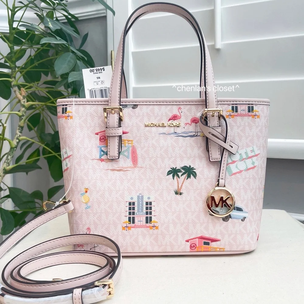🌸NeW! Michael Kors Jet Set Travel XS Convertible Tote